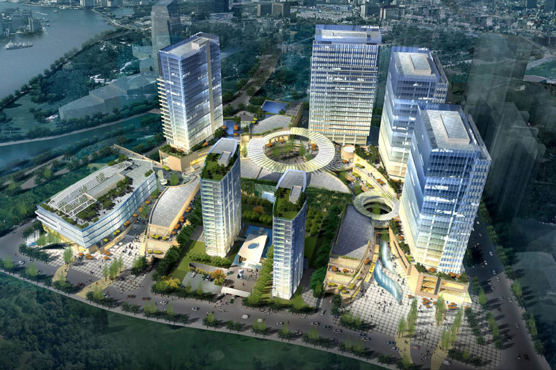 绿地卢湾CBD—浙江国泰建设集团有限公司/杭州房屋建筑工程/杭州建筑设备安装/杭州装饰装修/地基与基础工程/建筑施工总承包/杭州房地产开发/国泰建设